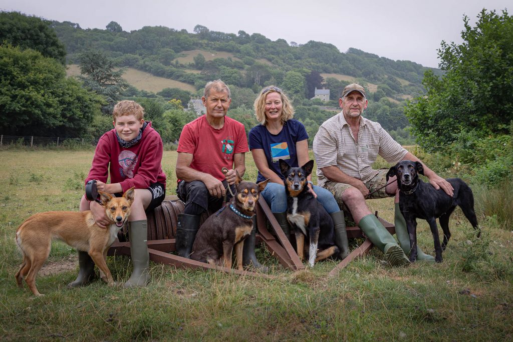 Westy & Worzel Farming family at Manor Mill Farm, Branscombe, Near Sidmouth, Devon